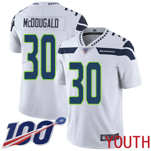 Seattle Seahawks Limited White Youth Bradley McDougald Road Jersey NFL Football #30 100th Season Vapor Untouchable->women nfl jersey->Women Jersey